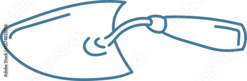 Simple Gardening Trowel Outline