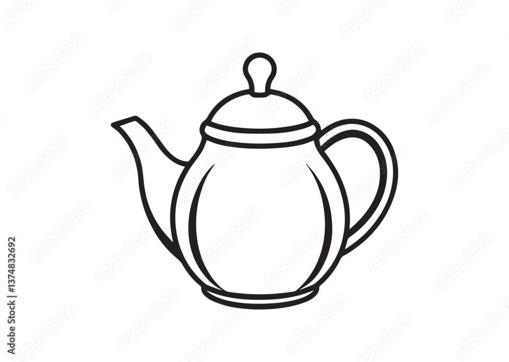 Teapot silhouette Vector Teapot silhouette Vector