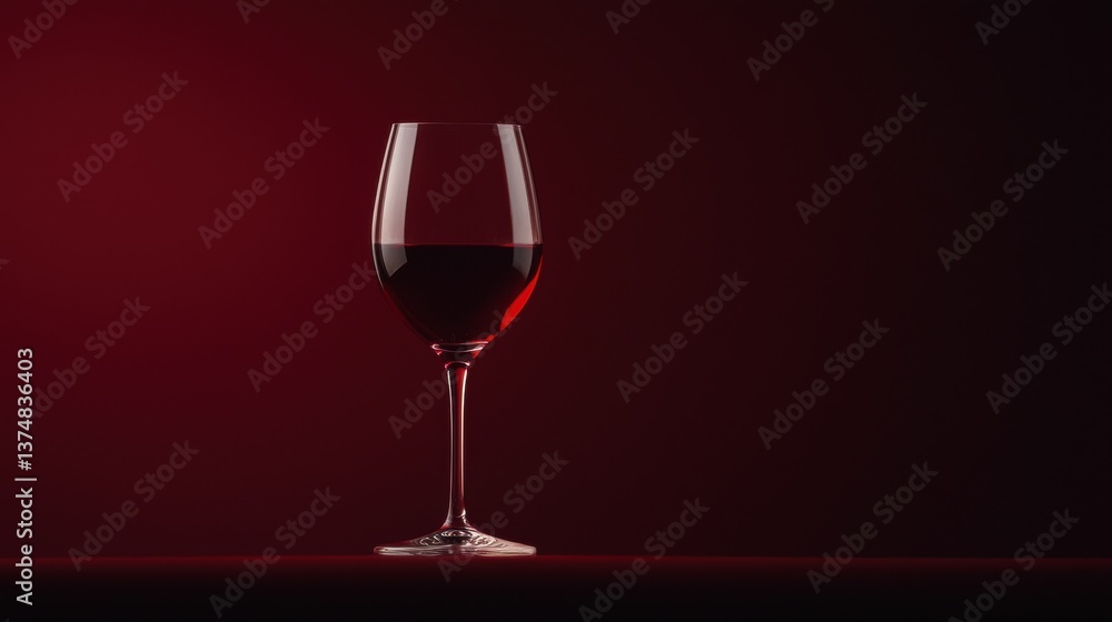 Close-up of a wine glass filled with red wine. the glass is tall and slender with a long stem and a round base. the wine is a deep red color and appears to be freshly poured. Close-up of a wine glass filled with red wine. the glass is tall and slender with a long stem and a round base. the wine is a deep red color and appears to be freshly poured.