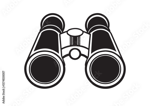Binoculars silhouette Vector