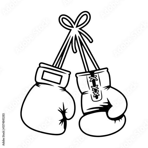 Boxing Gloves Silhouette