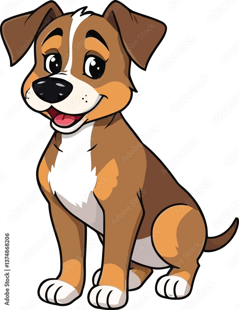 a illustrator vector dog with a white backround a illustrator vector dog with a white backround