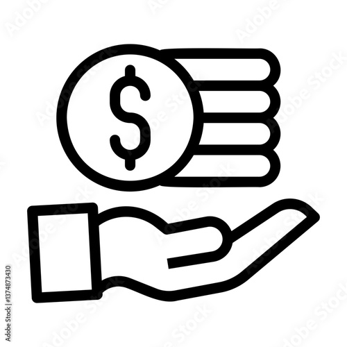 cost Line Icon