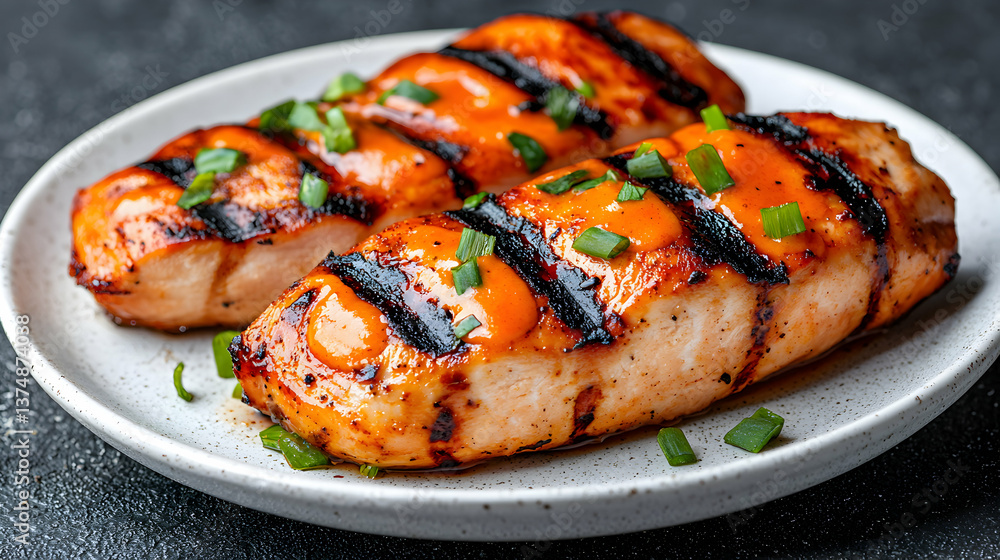 Grilled Salmon Fillets with Orange Glaze and Scallions Grilled Salmon Fillets with Orange Glaze and Scallions