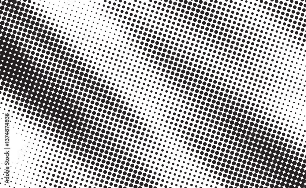 abstract gradient halftone dots background Pop art template texture Vector illustration	