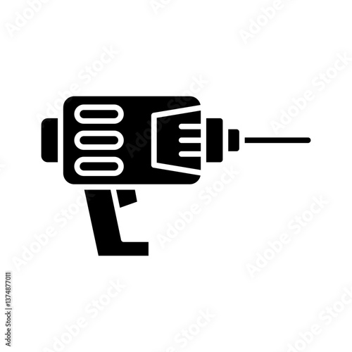 Obraz na płótnie Drill icon w salonie