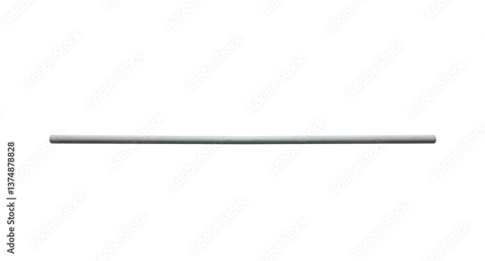 Horizontal metal bright galvanized pole, pipe tube. On isolated transparent background. Horizontal metal bright galvanized pole, pipe tube. On isolated transparent background.