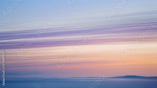Dreamy Sunrise Gradient - Calm Ocean Landscape