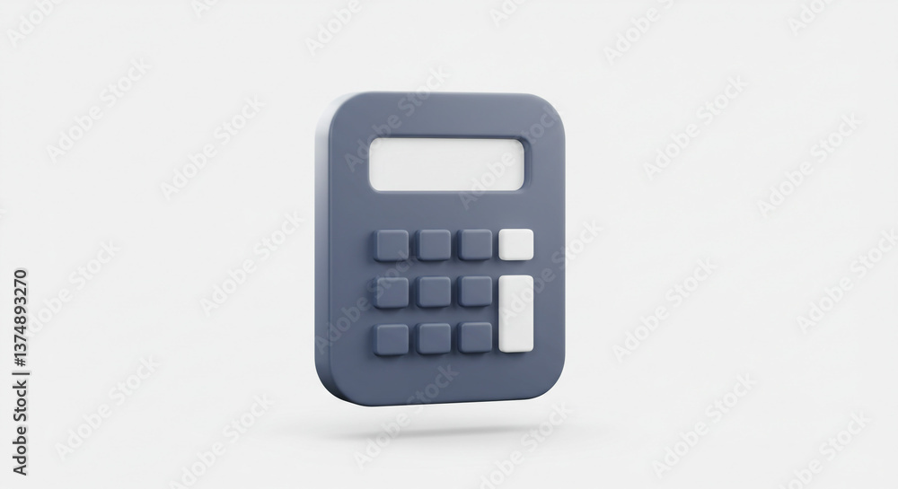 A sleek dark gray calculator icon ready to calculate, simplifying complex numbers with a clean, minimalist design against a bright backdrop. A sleek dark gray calculator icon ready to calculate, simplifying complex numbers with a clean, minimalist design against a bright backdrop.