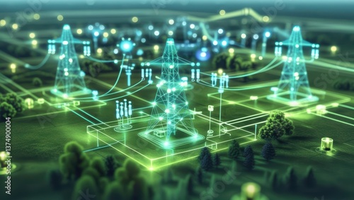 Digital Twin Of Energy Grid Enhancing Efficiency Through Power Demand Prediction, Outage Detection, And Integration Of Renewable Energy Sources.