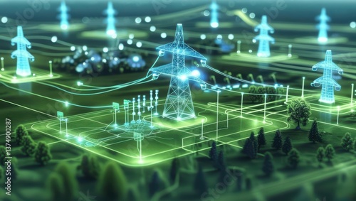 Digital Twin Of Energy Grid Enhancing Efficiency Through Power Demand Prediction, Outage Detection, And Integration Of Renewable Energy Sources.