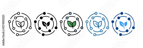 Antioxidant Icon Set Multiple Style Collection
