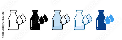 Hydration Icon Set Multiple Style Collection