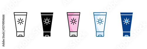 Uv Protection Compounds Icon Set Multiple Style Collection