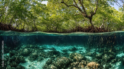Mangroves act as an important carbon sink.