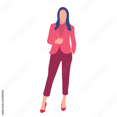 Business woman in a stylish suit