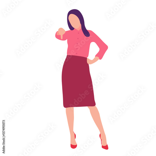 Businesswoman Disapproving