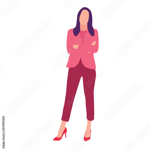 Confident woman in a professional business attire
