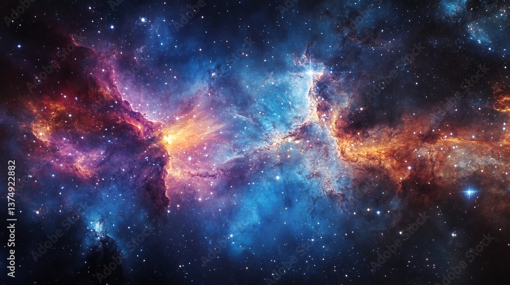 Fototapeta premium Cosmic Symphony: A Celestial Exploration