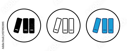 Library icon vector. education icon vector