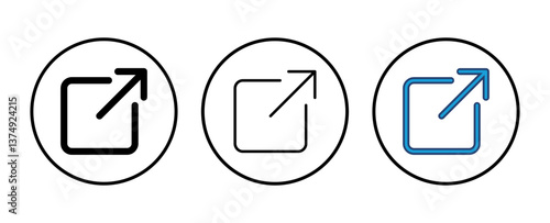 External link icon vector. link icon vector. hyperlink symbol