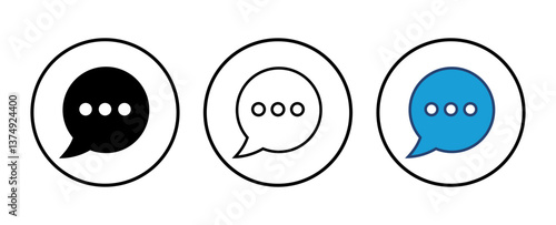 Chat icon vector. speech bubble icon. comment icon vector. message. contact us
