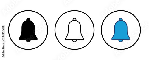 Bell Icon vector. Notification icon for your web site design