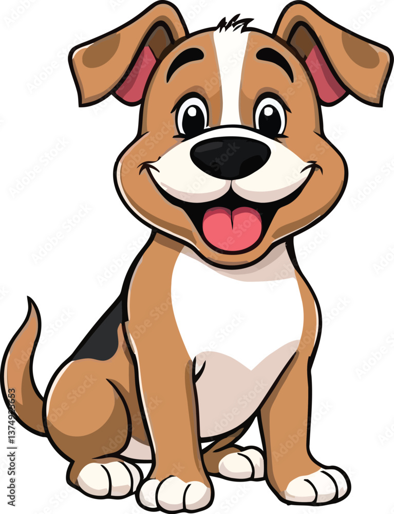 a illustrator vector dog with a white backround a illustrator vector dog with a white backround