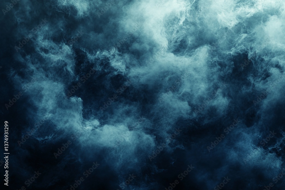 Stormy weather cloudscape background with dark blue and teal hues perfect for atmospheric designs Stormy weather cloudscape background with dark blue and teal hues perfect for atmospheric designs