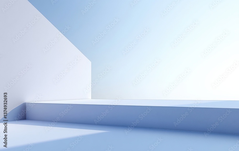 Fototapeta premium Abstract Minimalist Platform Display