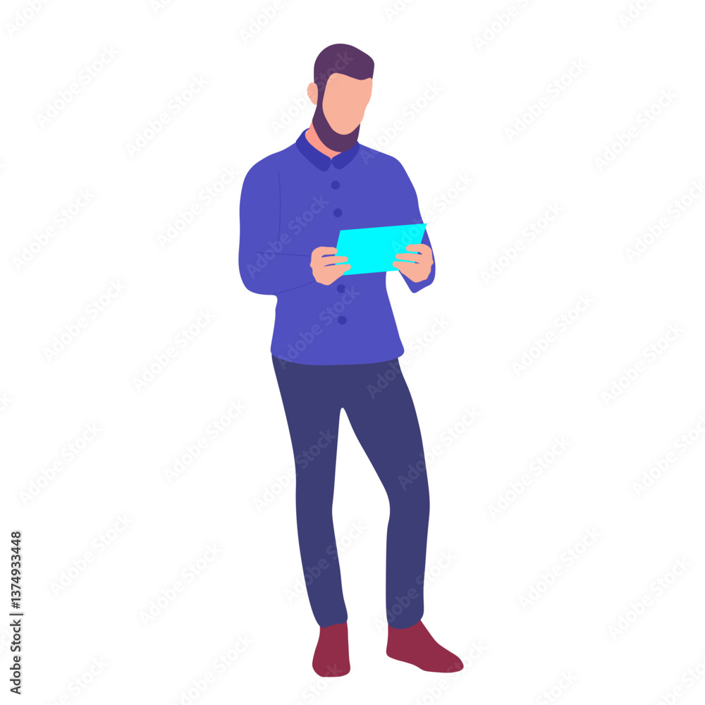 Man using tablet Man using tablet
