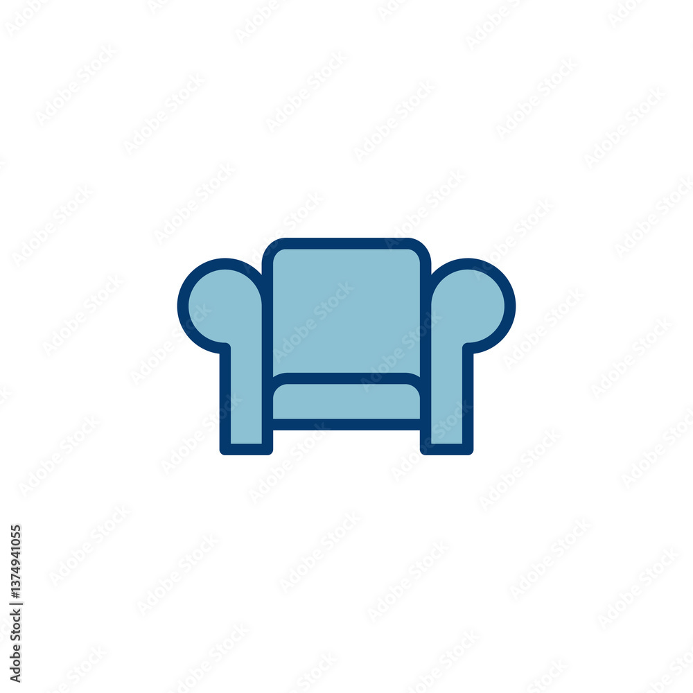 Sofa icon vector isolated on white background. sofa icon illustration. furniture Sofa icon vector isolated on white background. sofa icon illustration. furniture