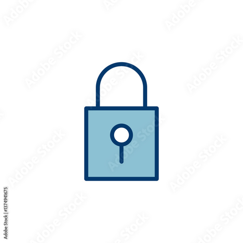 Lock icon vector isolated on white background. Encryption icon. Security symbol. Secure. Private