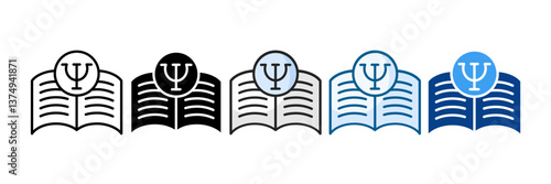 Psychology Icon Set Multiple Style Collection