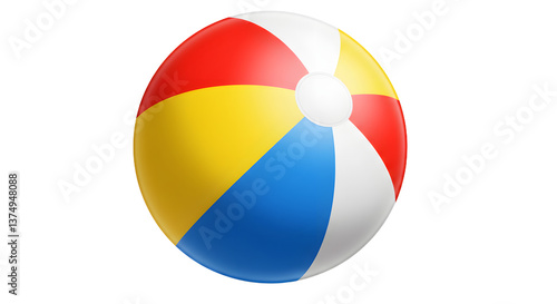 Isolated Colorful Beach Ball with Red Yellow Blue and White Sections Free Download Isolated Colorful Beach Ball with Red Yellow Blue and White Sections - GFXLoad