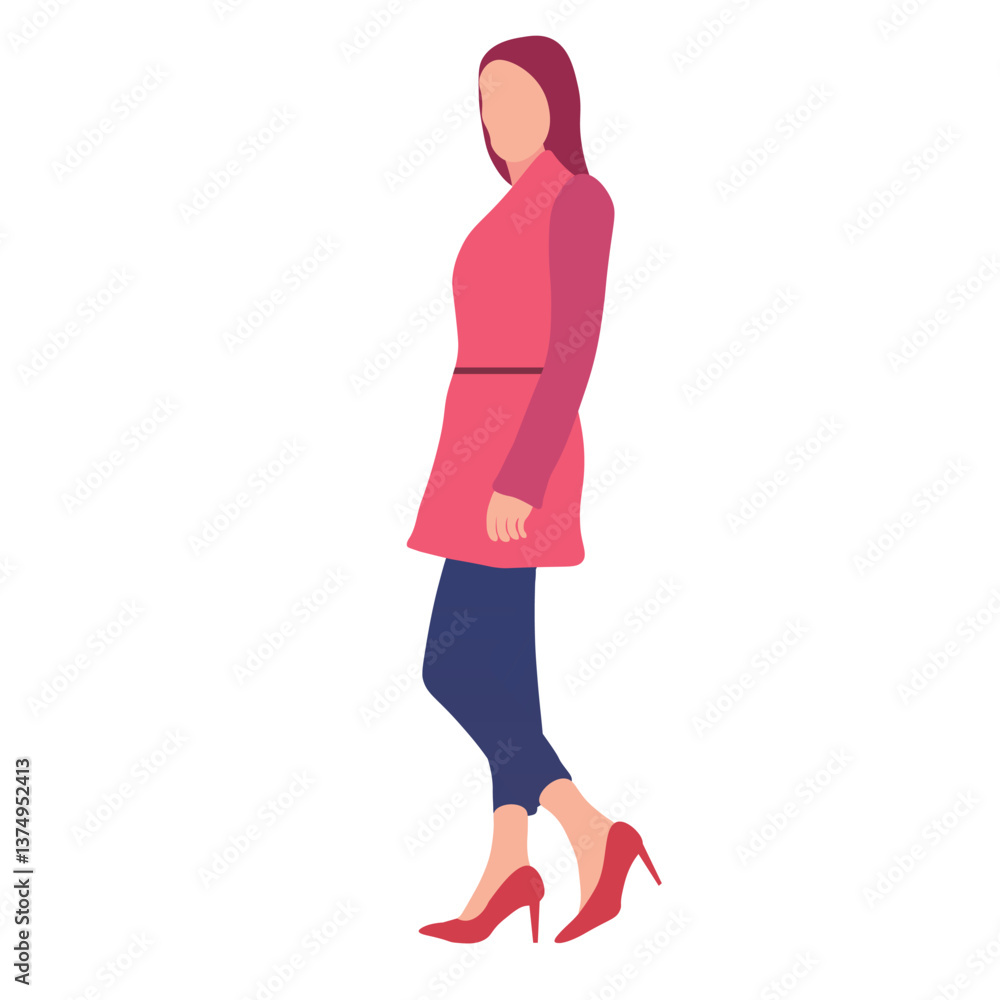 Woman in a stylish outfit Woman in a stylish outfit