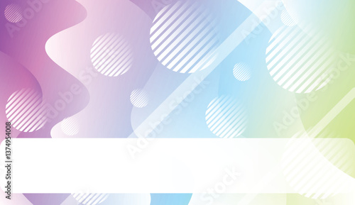 Futuristic Color Design Geometric Wave Shape, Lines, Circle. Dynamic shapes composition for landing page. For Your Design Wallpaper, Presentation, Banner, Flyer, Cover Page. Vector Illustration