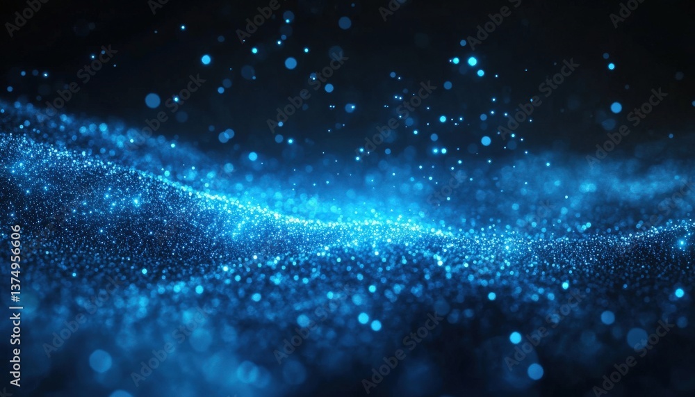 Abstract Blue Digital Waves Abstract Blue Digital Waves