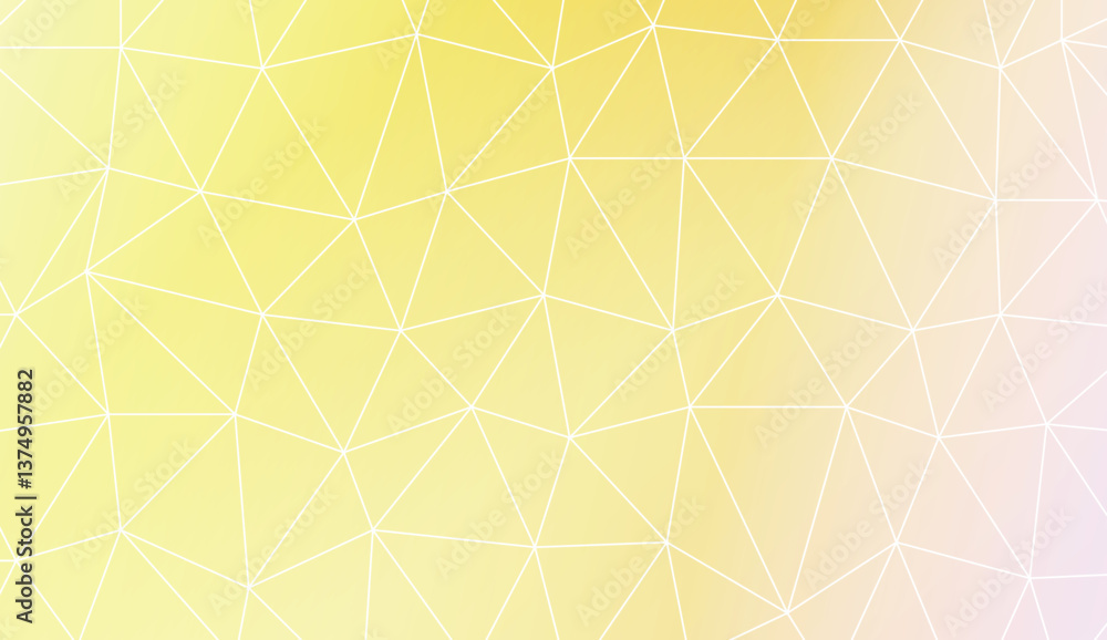 Modern elegant background with polygonal elements. Template for wallpaper, interior design, decoration, scrapbooking page. Vector illustration. Light Gradient Abstract Background.