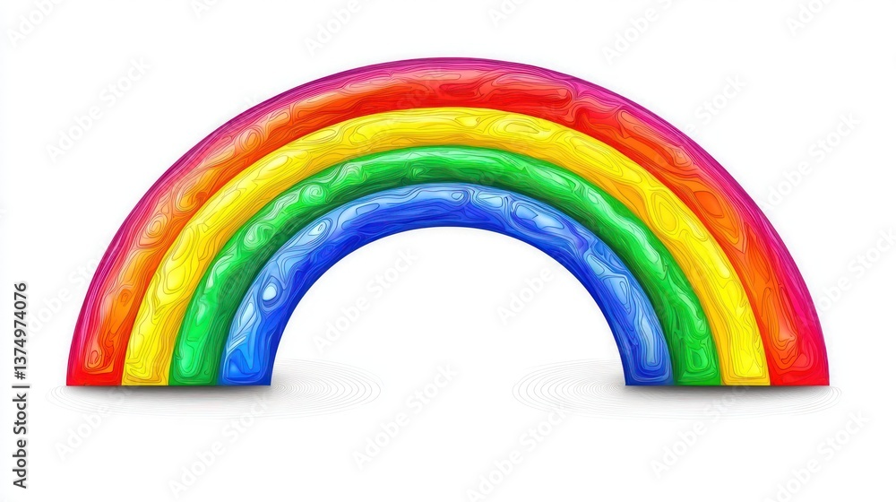 Obraz premium Vibrant Rainbow Arch: A Colorful Delight
