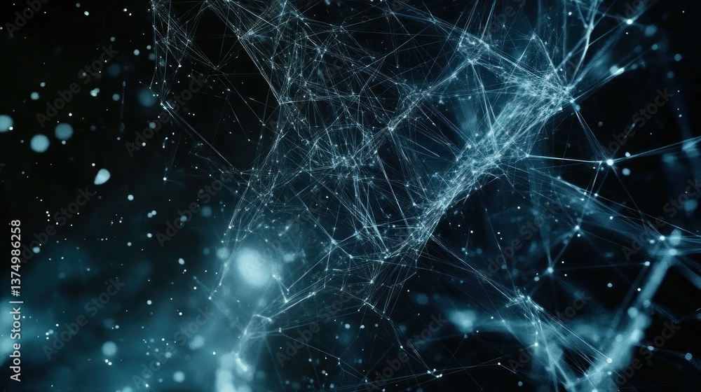 Abstract Network Connections in Dark Space Abstract Network Connections in Dark Space