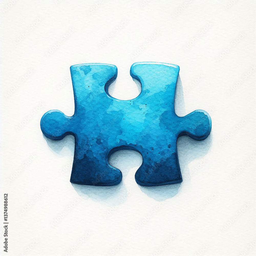 Ilustração representando o autismo Ilustração representando o autismo