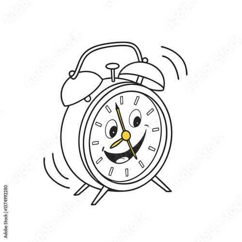 alarm clock vector illustration
