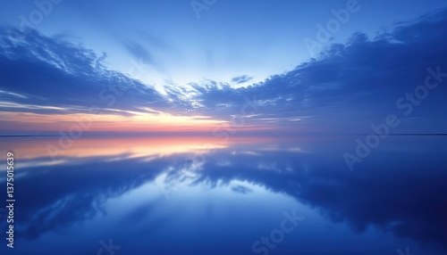 Wallpaper Mural Serene Sunset Reflection on Calm Water Torontodigital.ca