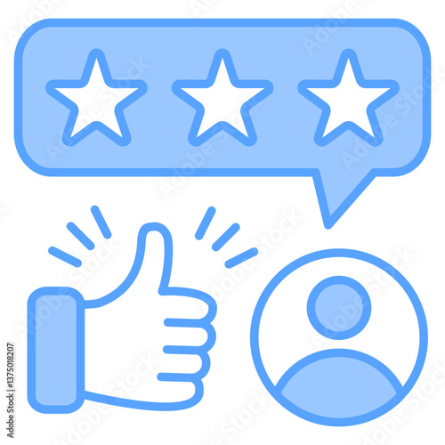 Review Blue Icon