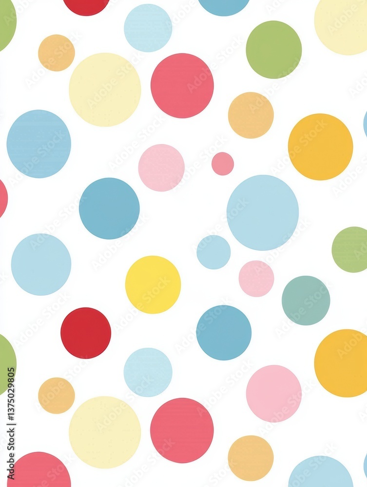 Colorful Polka Dot Pattern Background Colorful Polka Dot Pattern Background