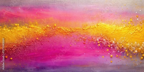 A Vibrant Abstract Composition of Golden and Pink Hues with Scattered Glitter, Creating a Textured and Festive Design Perfect for Backgrounds or Decorative Applications