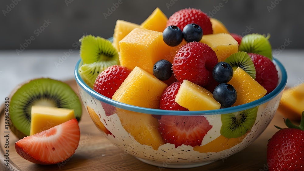 fruit salad in a bowl fruit salad in a bowl