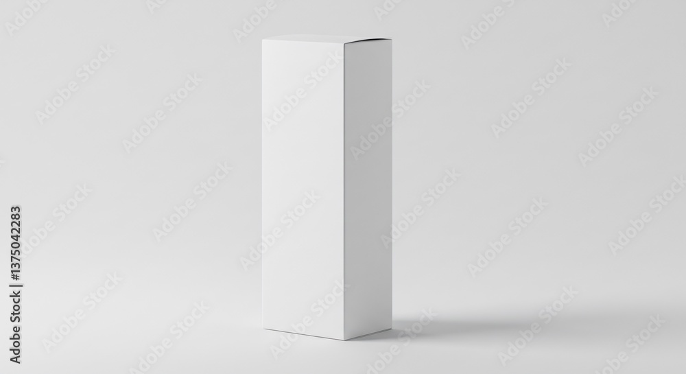 White Product Box Minimalist Packaging Design. AI Generated White Product Box Minimalist Packaging Design. AI Generated