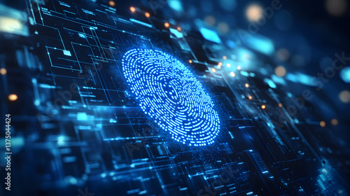 fingerprint authentication system verifying user identity in a secure environment 